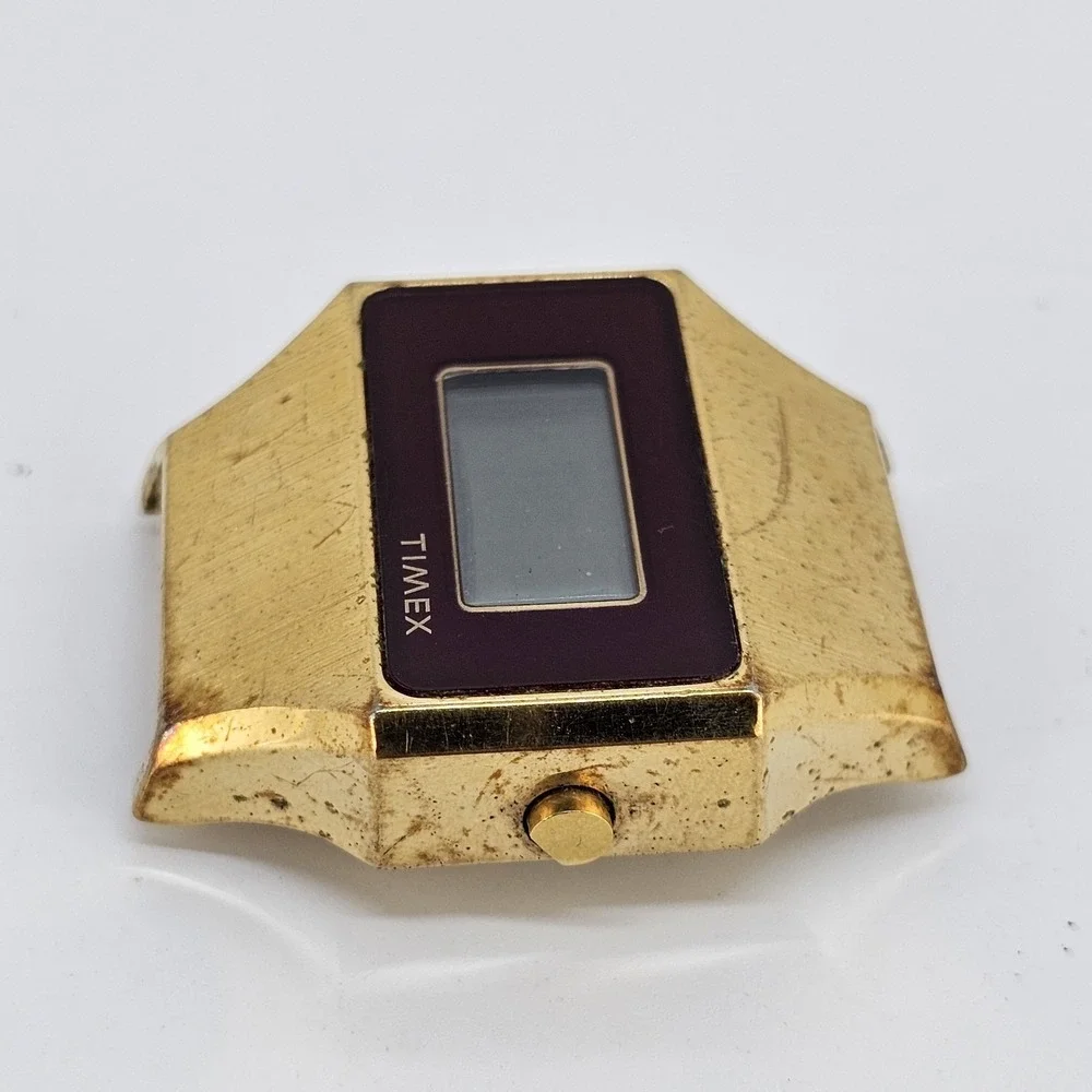 VTG Timex H‎ Cell Men's Watch 34MM PARTS ONLY TESTED NOT WORKING